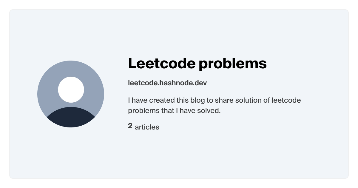 Leetcode problems